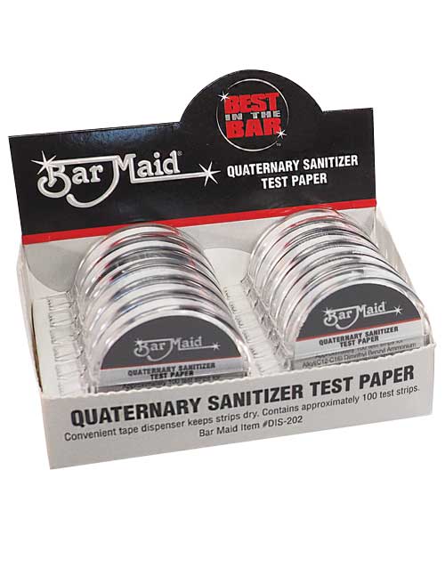 Bar Maid DIS-202 Sanitizer Test Strips