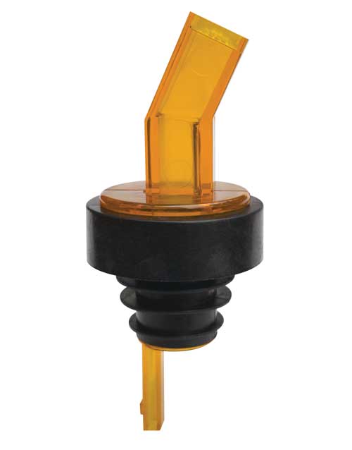 SSP-306A Square Screened 3-Count Pourer Amber